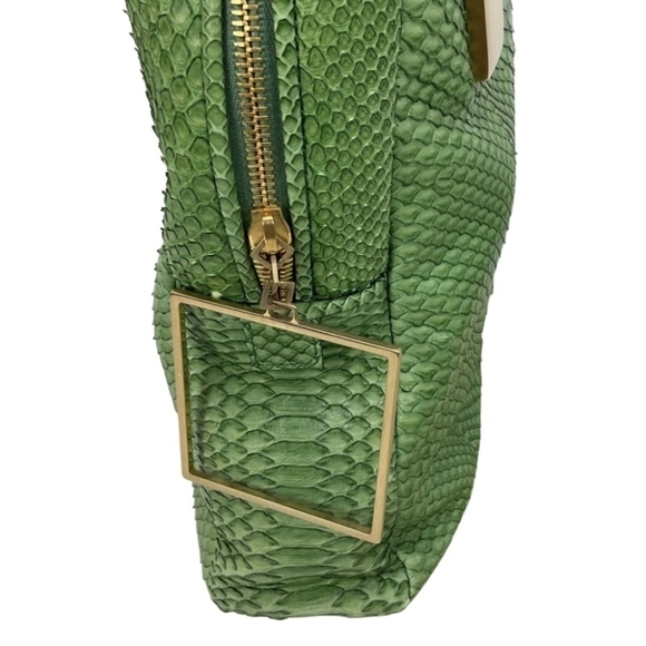 SANG A, Green, Python Leather, River Tote Bag, Made in Italy, Rare - w/ dust bag - Picture 11 of 14